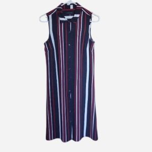 Tommy HIlfiger Women's Y2K Stripe Sleeve Dress Size S